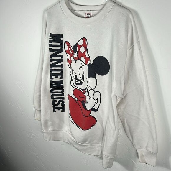 🔥Vintage Disney MINNIE MOUSE Crewneck RARE Collectible Sweatshirt - Sz Large - Picture 3 of 14